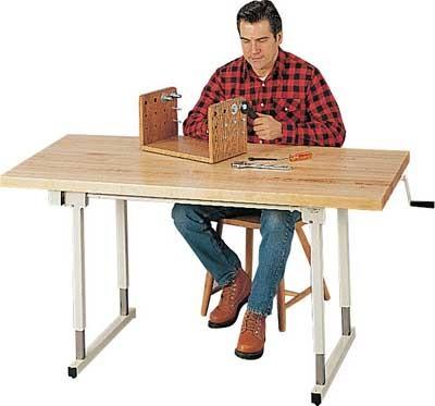 Manual Height Adjustable Work Table (Model 8858A)