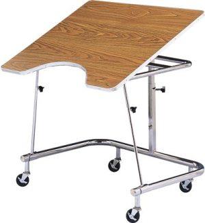 Heavy Duty Mobile Adjustable Height Wheelchair Table (Model 375)