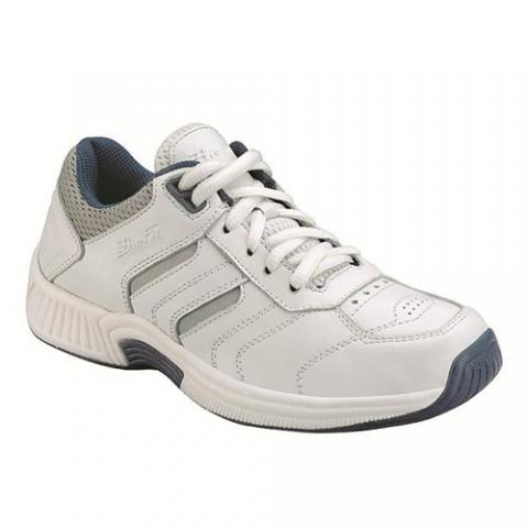 Feet Womens Lace Orthopedic Athletic Shoes (White)