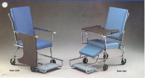 Wheeled Chair Tables (Models 6890 &amp; 6892)
