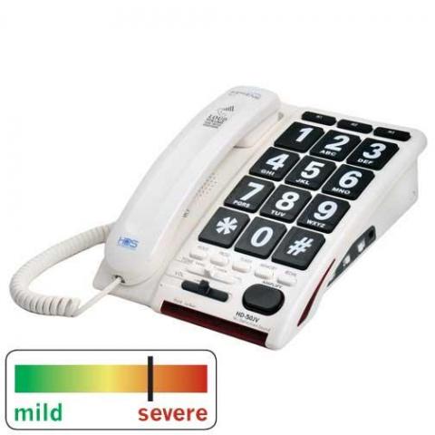 Jumbo Keyed Amplified Telephone With Voice Activated No-Touch Answering (Model Hd50Jv )