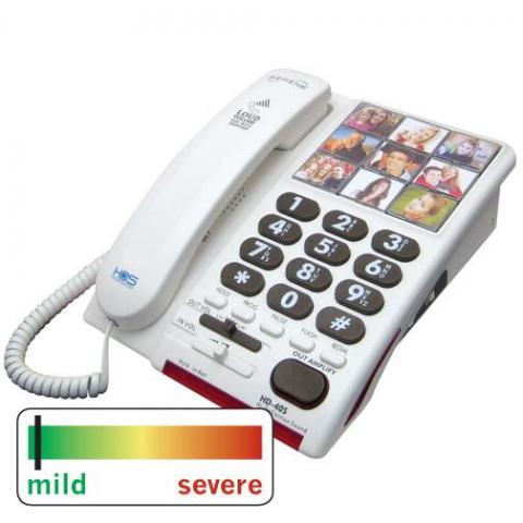 Outgoing Speech Amplified Telephone With Photo Memory Speed Dials (Model Hd40S)