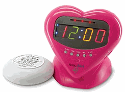 Sonic Alert Sonic Boom Sbh400Ss Extra Loud Sweetheart Alarm Clock With Vibrating Bed Shaker