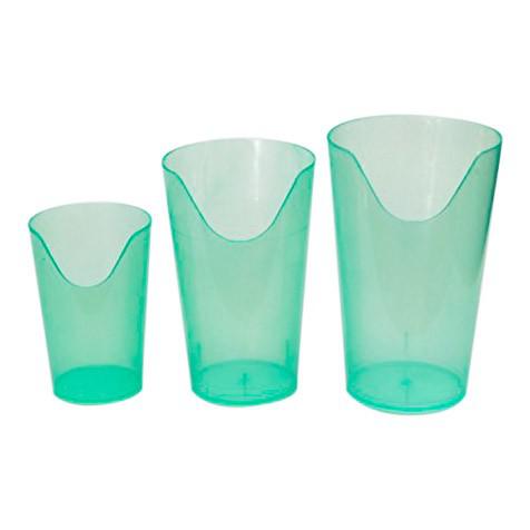 3 Transparent Nosey Cups
