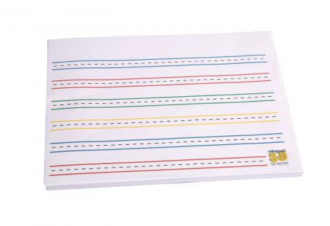 Abilitations 4-Color Raised ColorCue Paper, Grade 1, Pack of 50