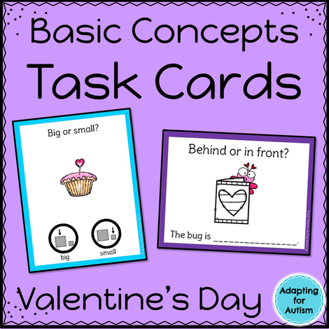 Valentine&#039;s Day Task Cards: Basic Concepts