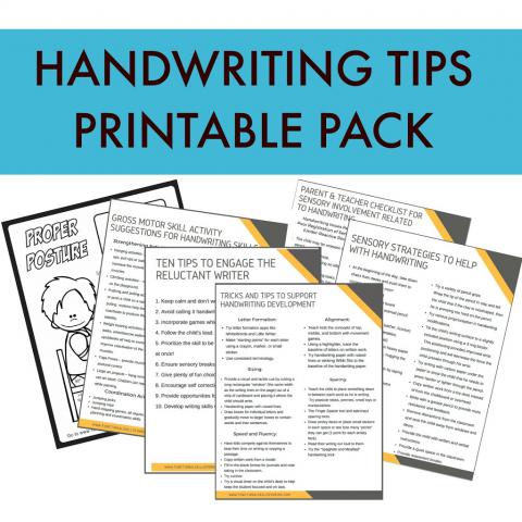 HANDWITING TIPS PRINTABLE PACK
