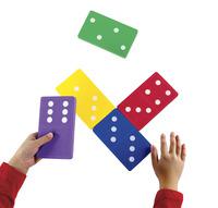 Learning Resources Jumbo Foam Dominoes, Assorted Colors, Set of 28