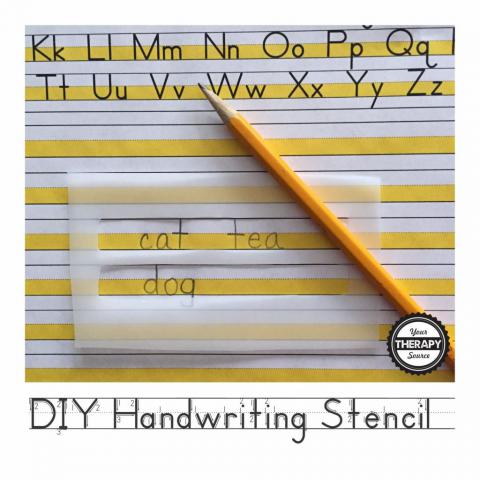 DIY Handwriting Stencils Writing Guides for Students