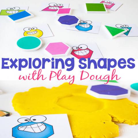 Exploring Shapes with Play Dough